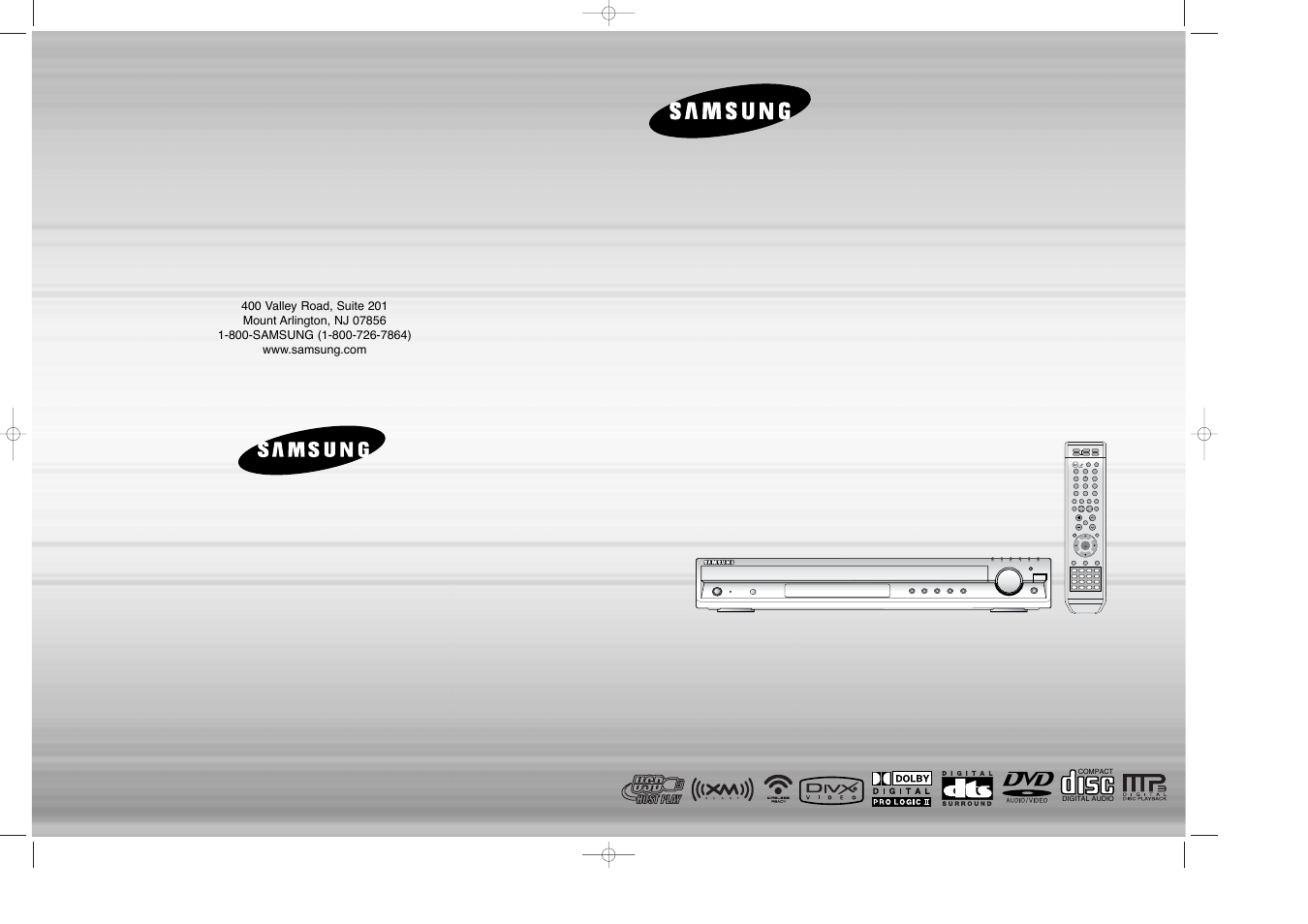 Samsung HT-Q80 HT-TQ85 User Manual | 44 pages