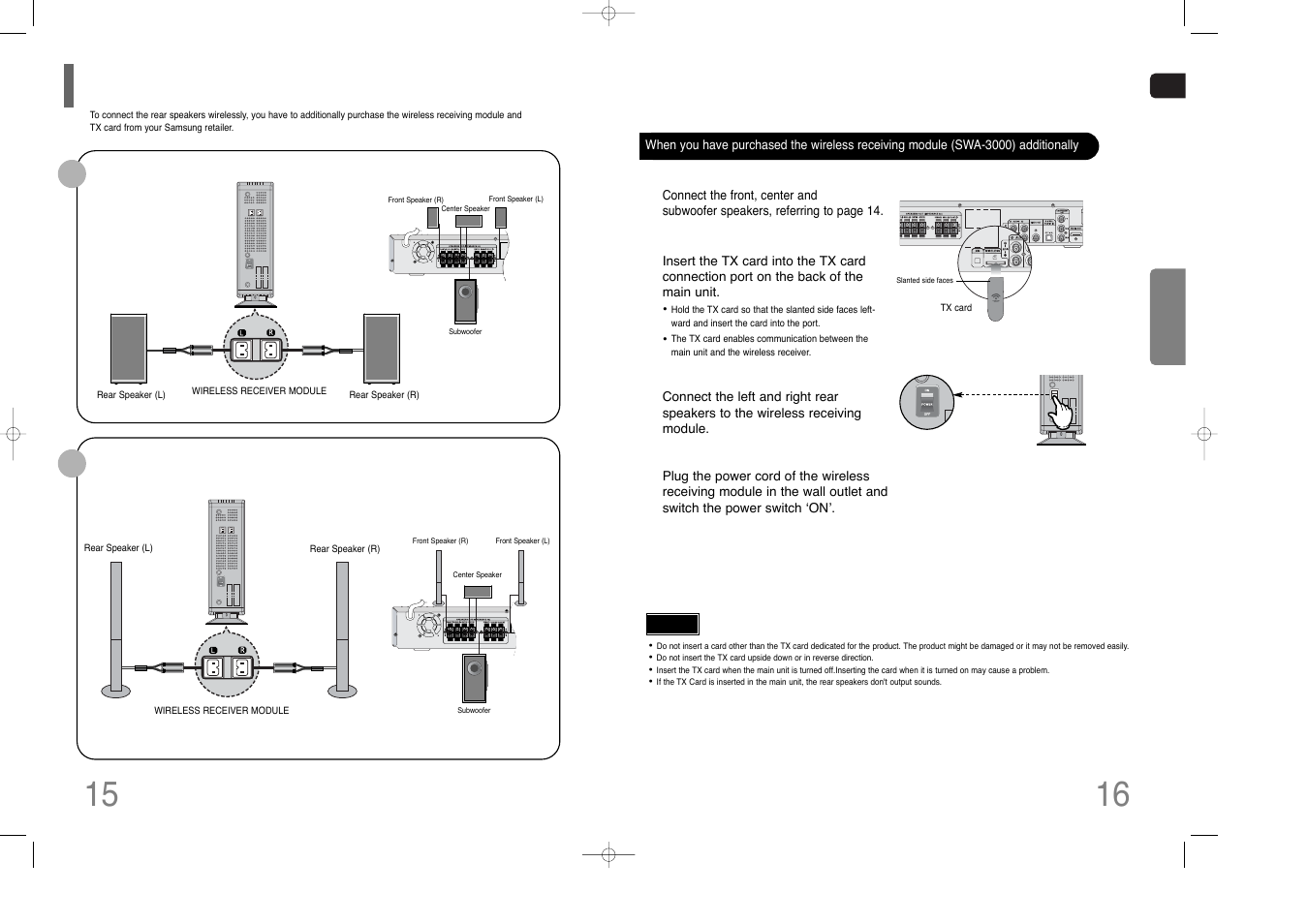 Samsung HT-Q80 HT-TQ85 User Manual | Page 9 / 44