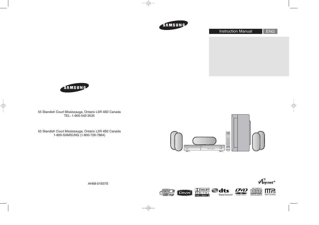 Samsung HT-X40 User Manual | 33 pages
