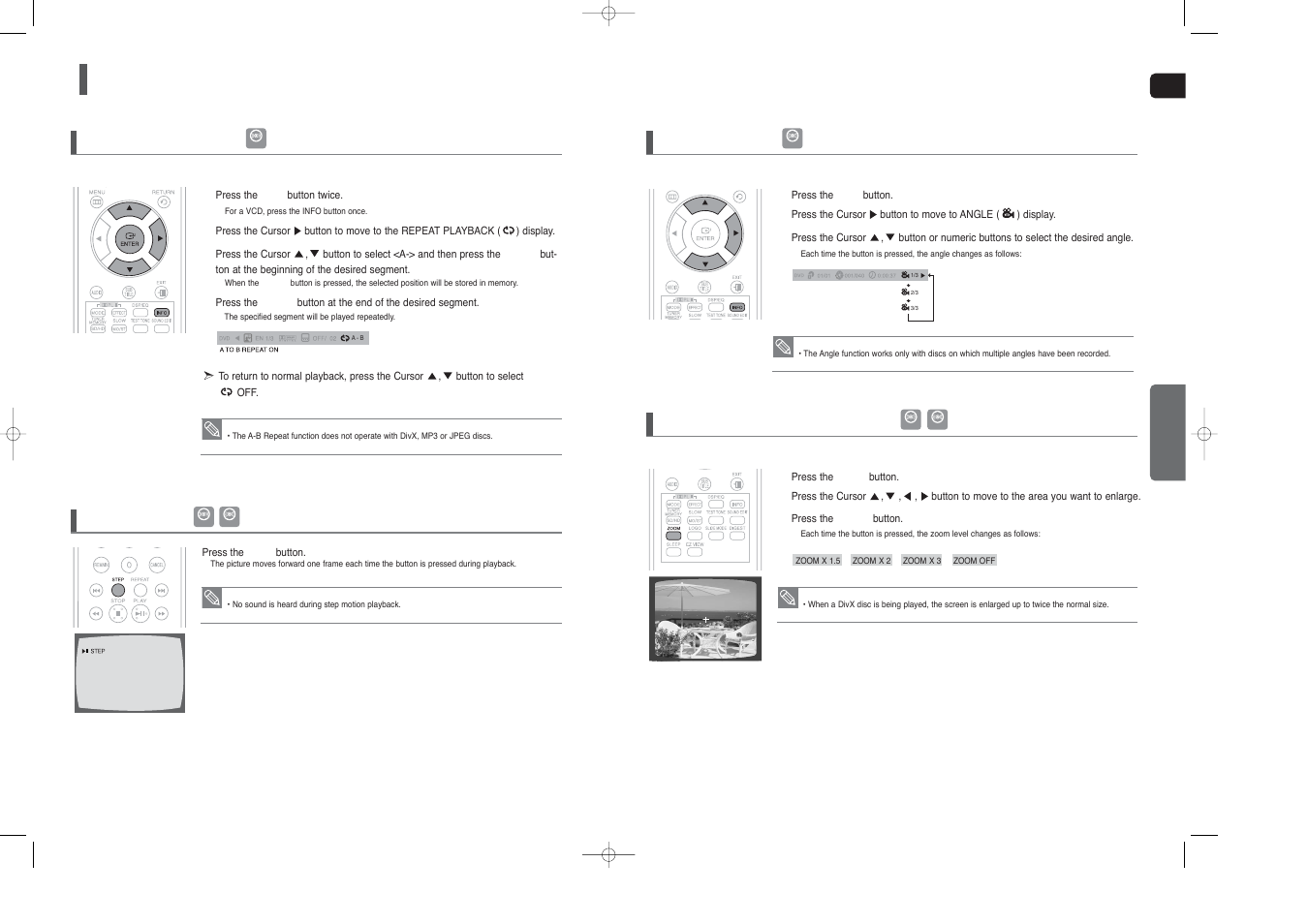 Using the playback function, Con’t) | Samsung HT-X40 User Manual | Page 17 / 33