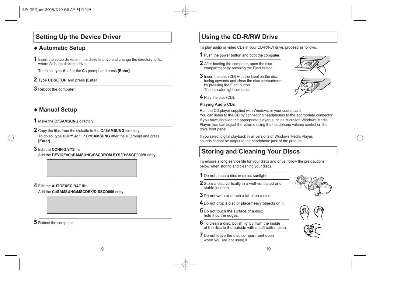 Samsung SW-252 User Manual | Page 5 / 8