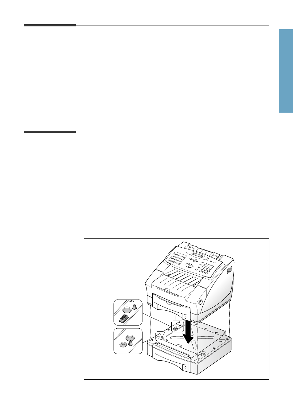 Choosing a location, Setting up your machine | Samsung MSYS SF-6900 User Manual | Page 13 / 109