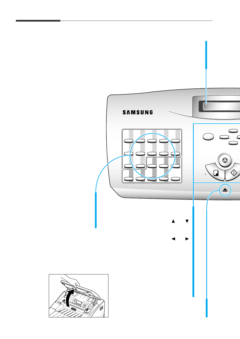 Using the control panel | Samsung MSYS SF-6900 User Manual | Page 34 / 109