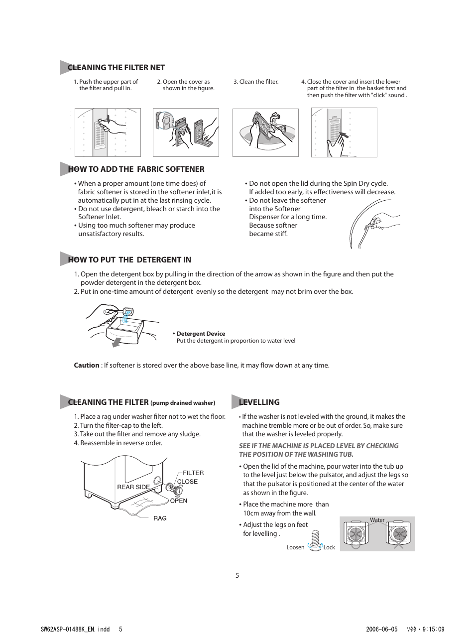 Samsung SW52ASP User Manual | Page 6 / 12