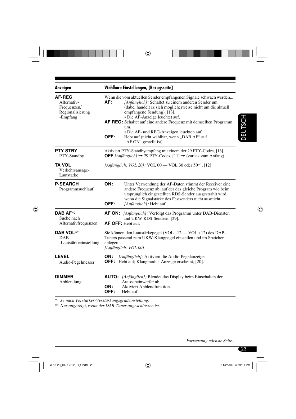 Deutsch | JVC KD-G511 User Manual | Page 59 / 111