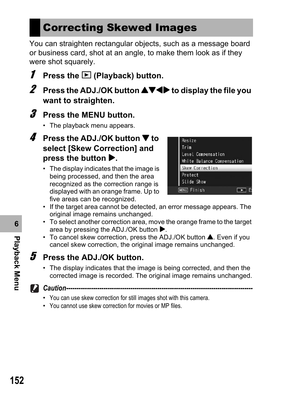 Correcting skewed images | Samsung CX2 User Manual | Page 154 / 248