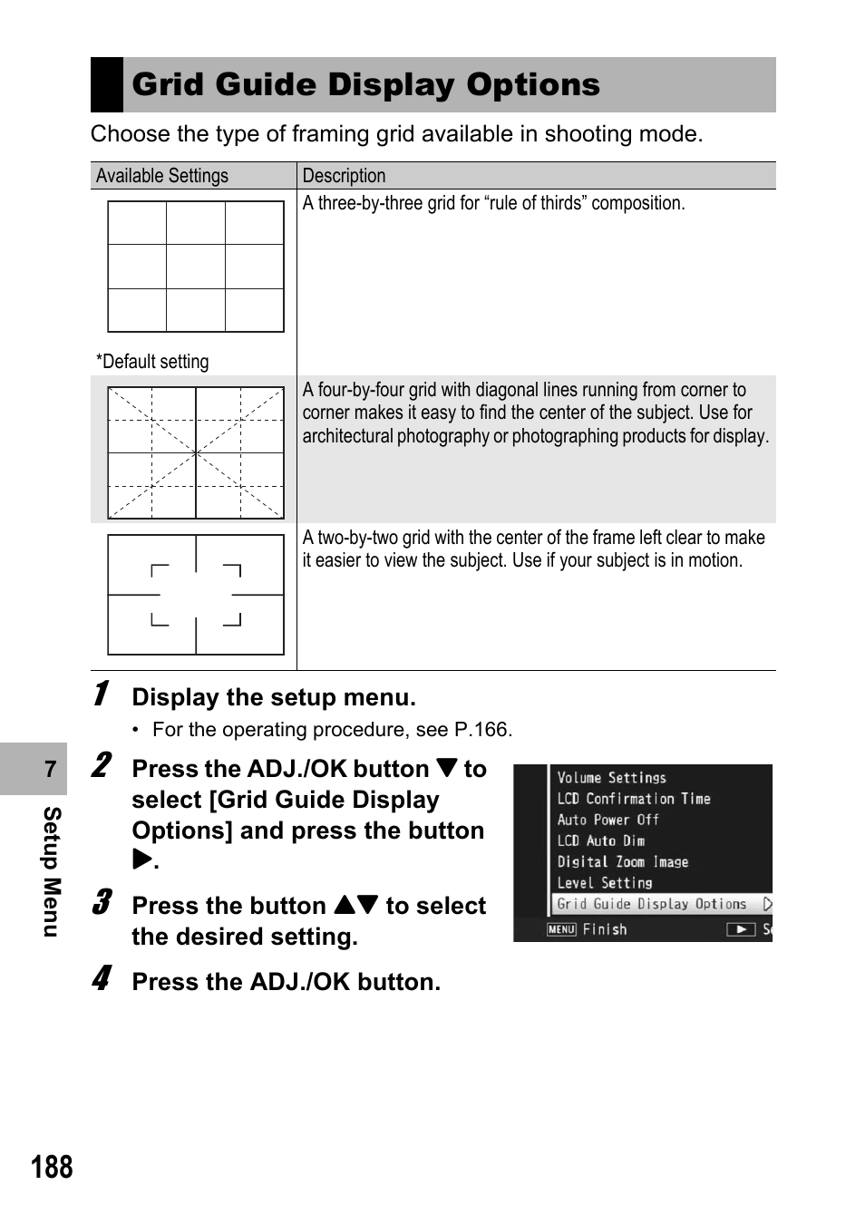 Grid guide display options | Samsung CX2 User Manual | Page 190 / 248