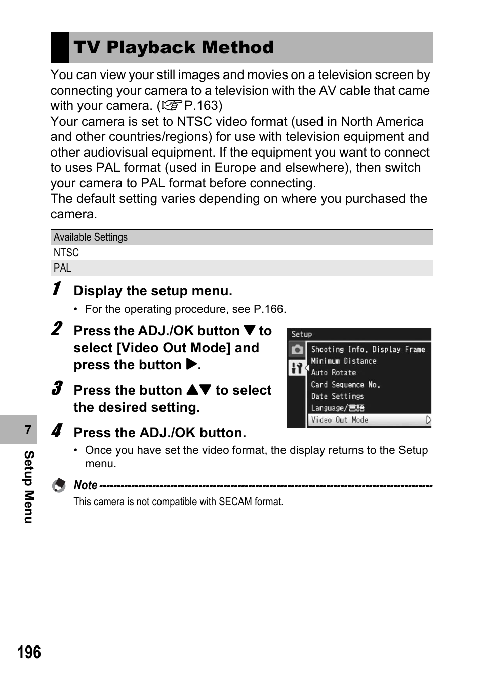 Tv playback method | Samsung CX2 User Manual | Page 198 / 248