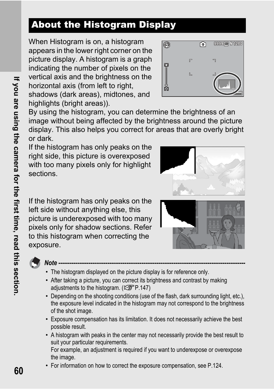 About the histogram display | Samsung CX2 User Manual | Page 62 / 248