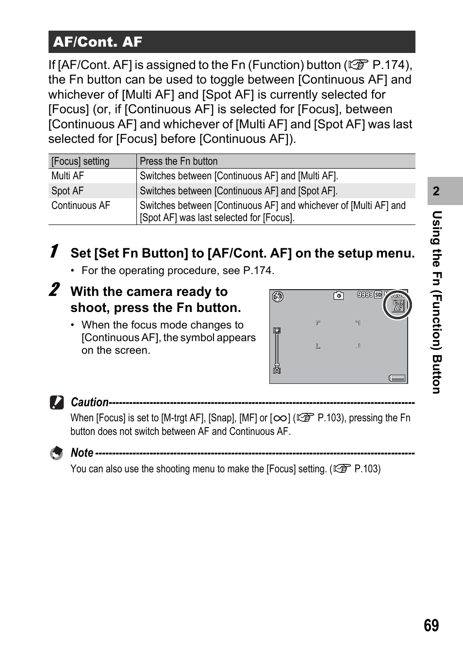 Af/cont. af | Samsung CX2 User Manual | Page 71 / 248