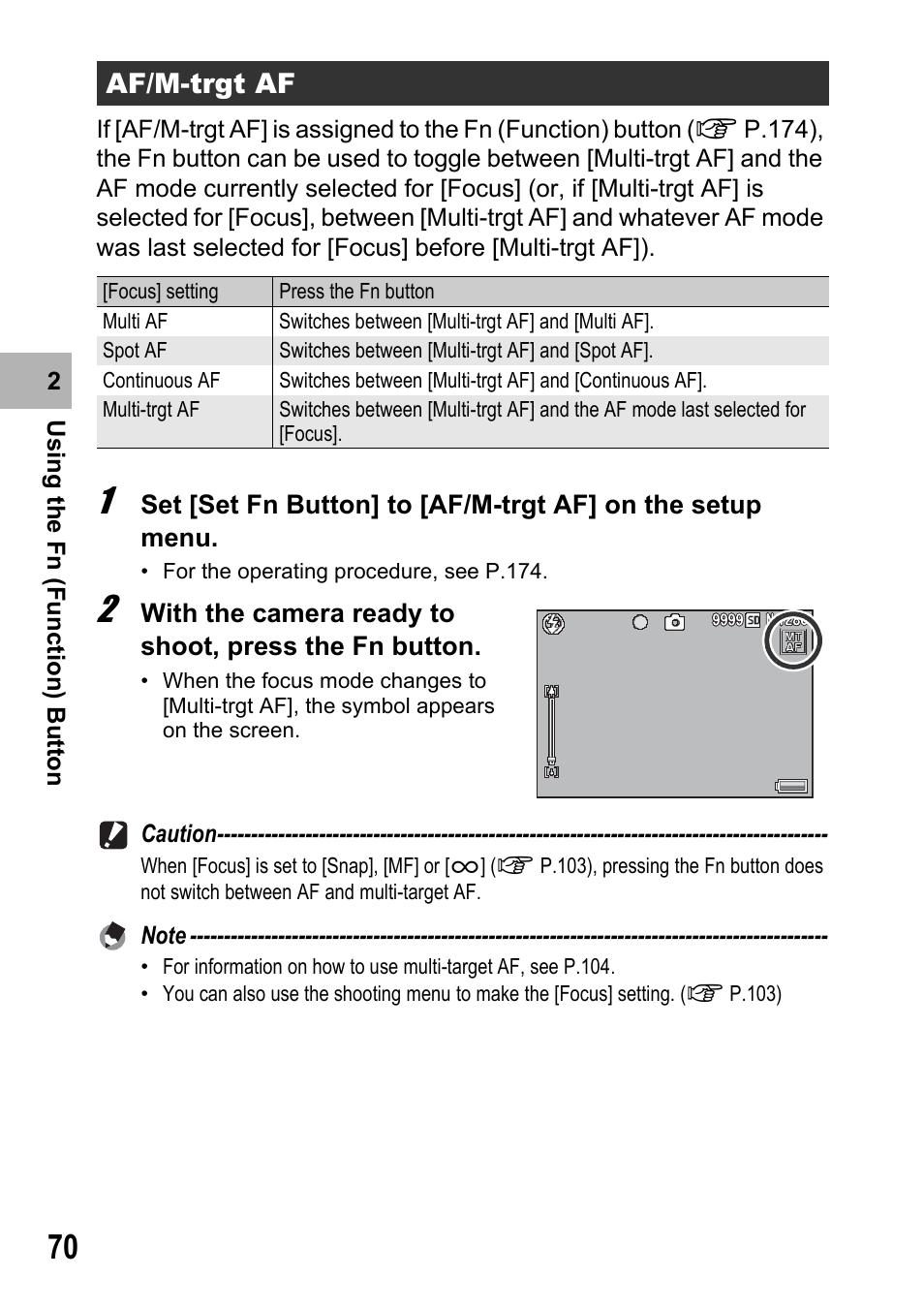 Af/m-trgt af | Samsung CX2 User Manual | Page 72 / 248