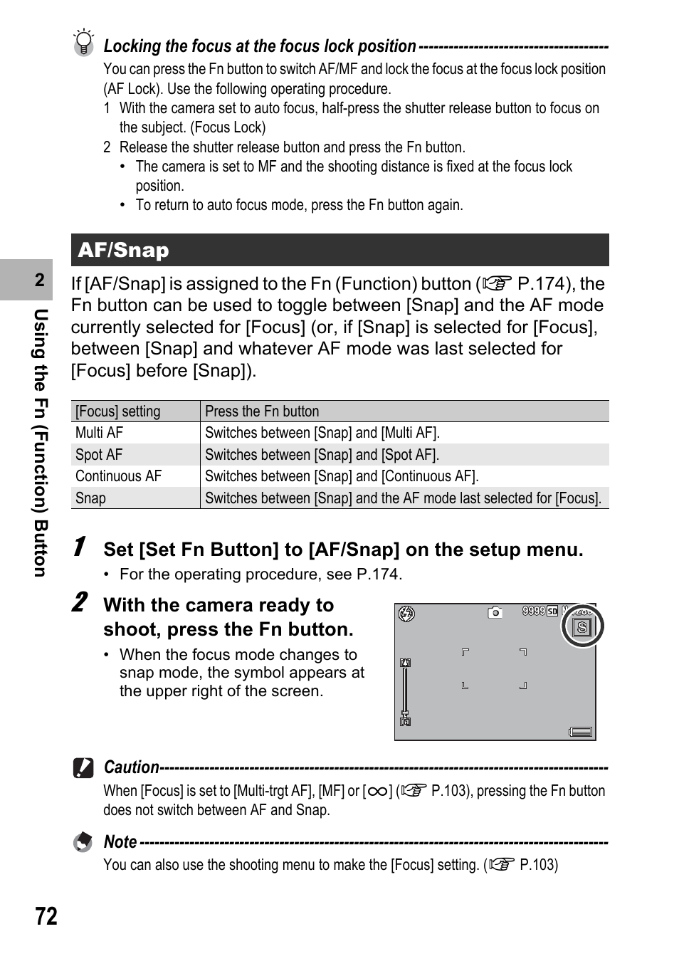 Af/snap | Samsung CX2 User Manual | Page 74 / 248