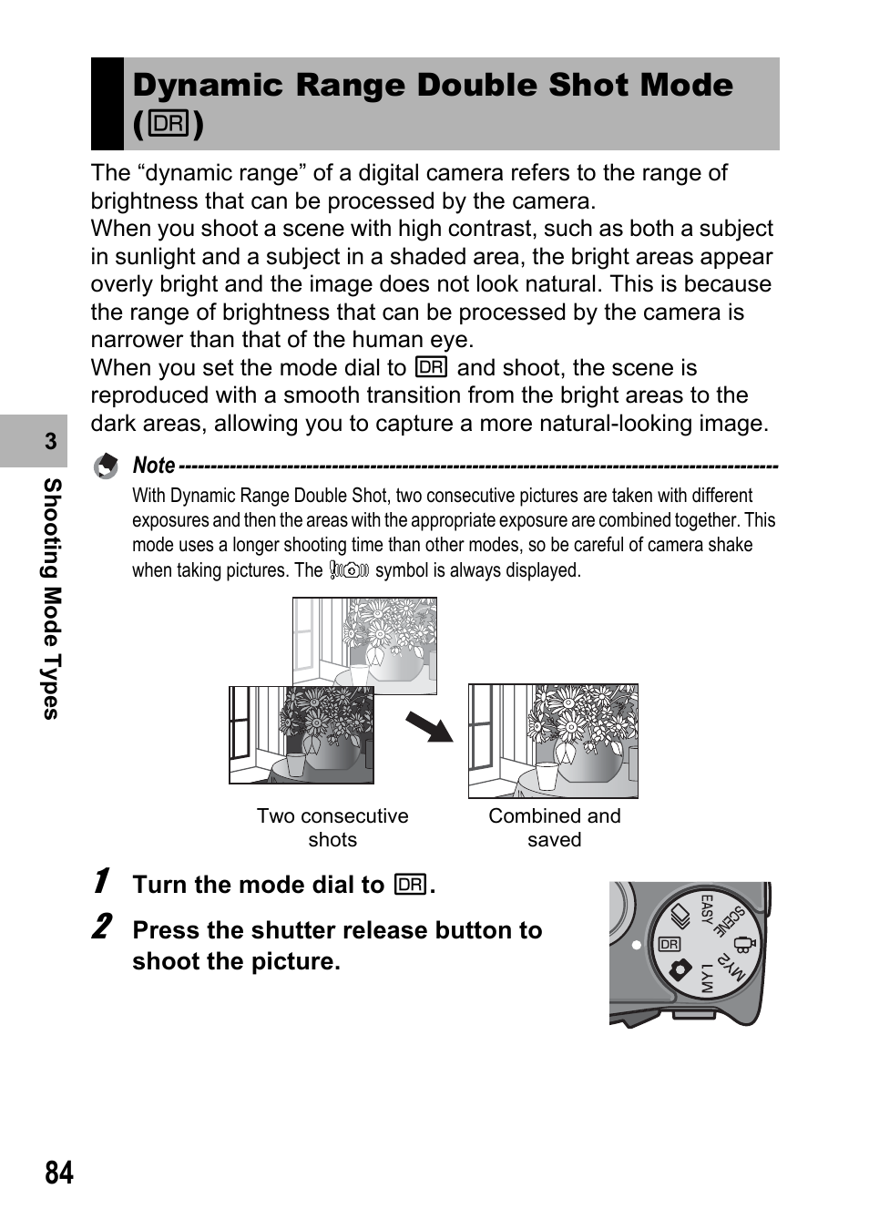 Dynamic range double shot mode | Samsung CX2 User Manual | Page 86 / 248