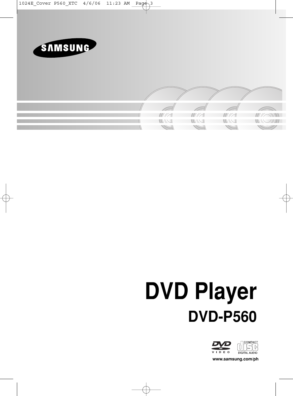 Samsung DVD-P560 User Manual | 36 pages