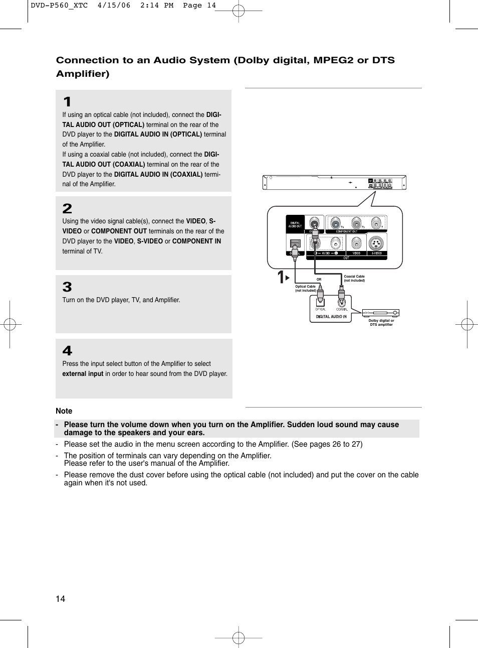 Samsung DVD-P560 User Manual | Page 14 / 36