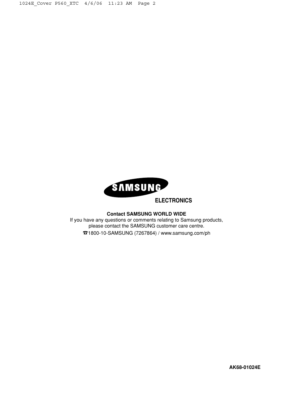 Samsung DVD-P560 User Manual | Page 36 / 36