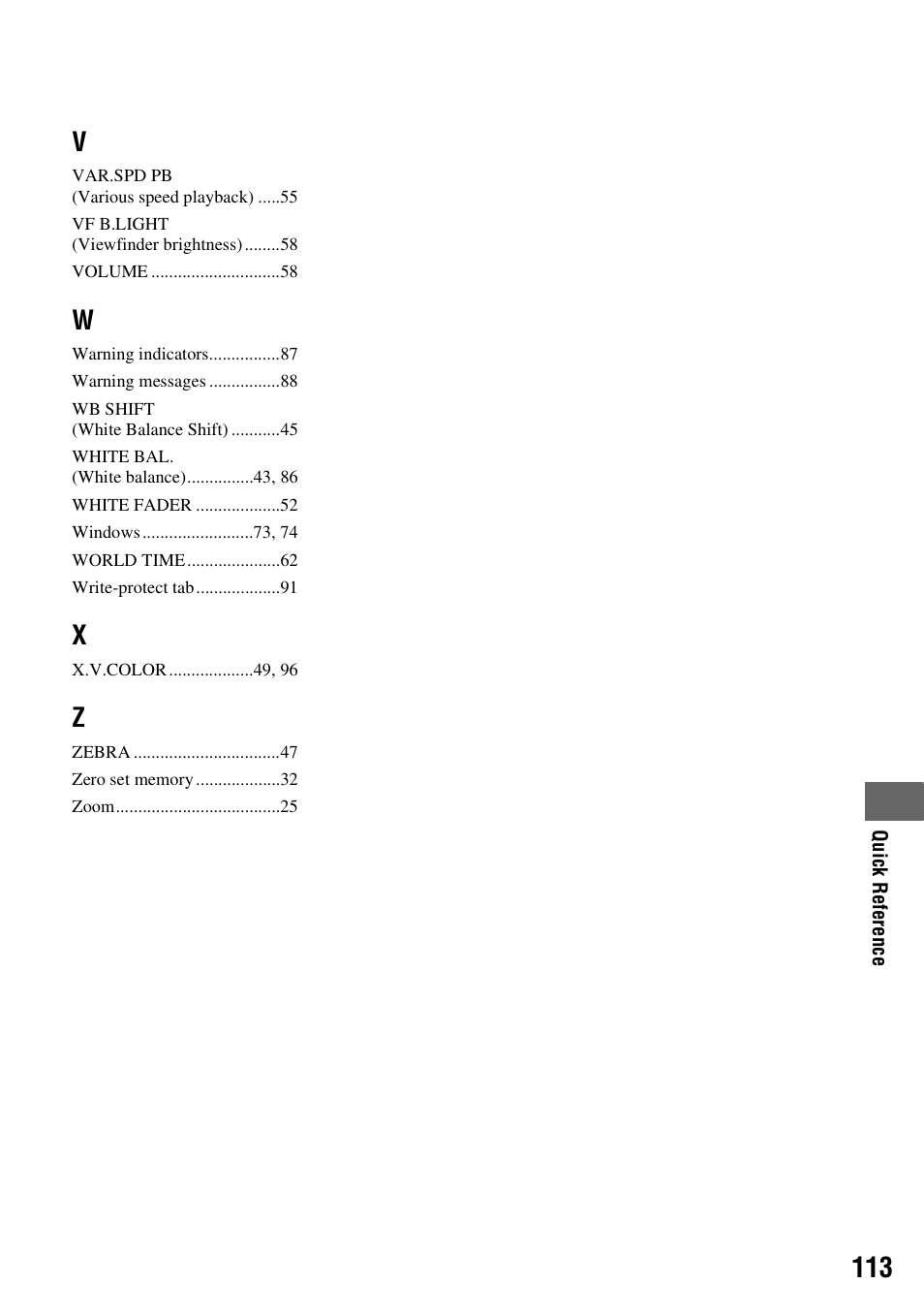 Sony HDR-HC9 User Manual | Page 113 / 128