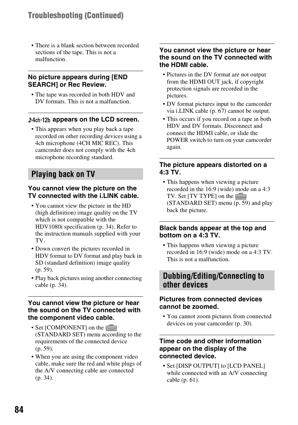 Sony HDR-HC9 User Manual | Page 84 / 128