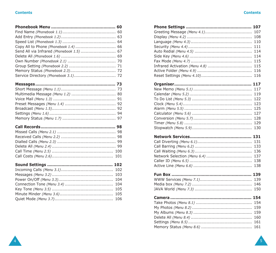 Samsung SGH-E700A User Manual | Page 3 / 98