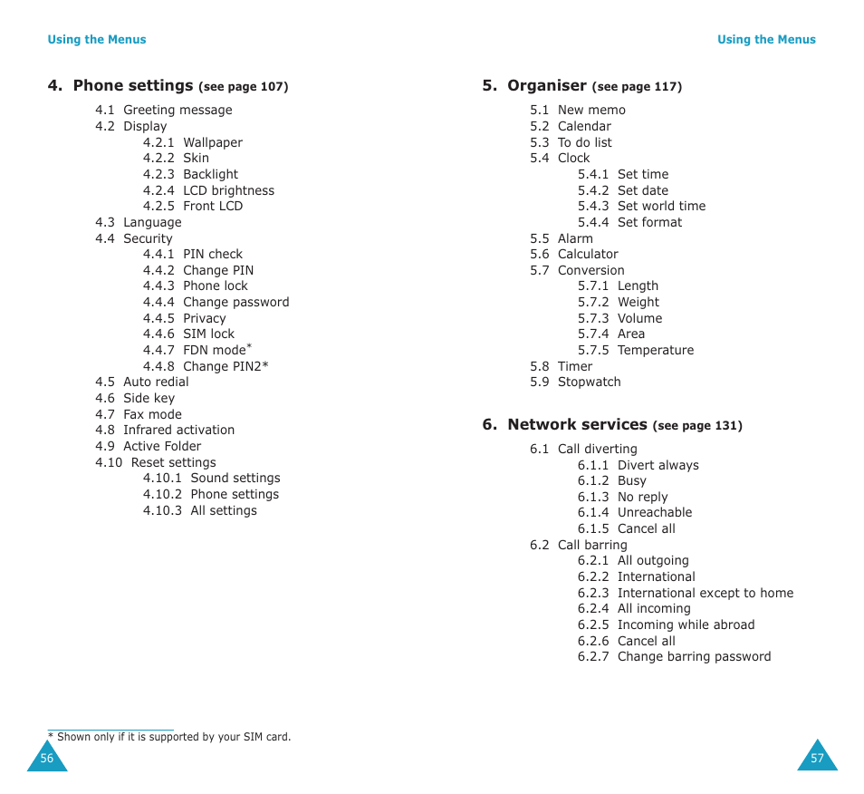 Samsung SGH-E700A User Manual | Page 30 / 98