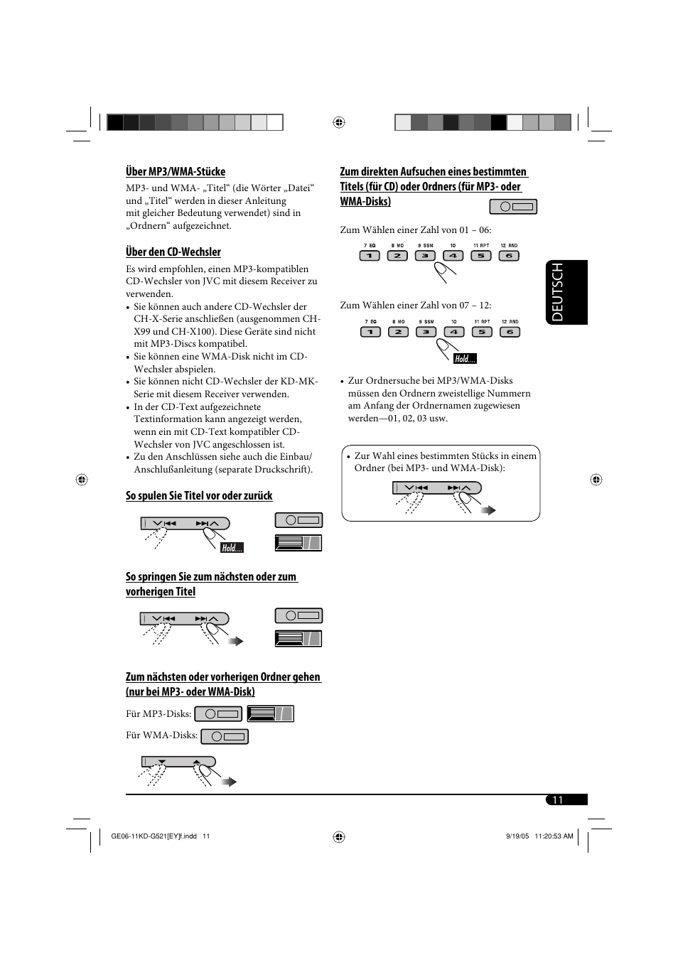 Deutsch | JVC KD-G521 User Manual | Page 35 / 74