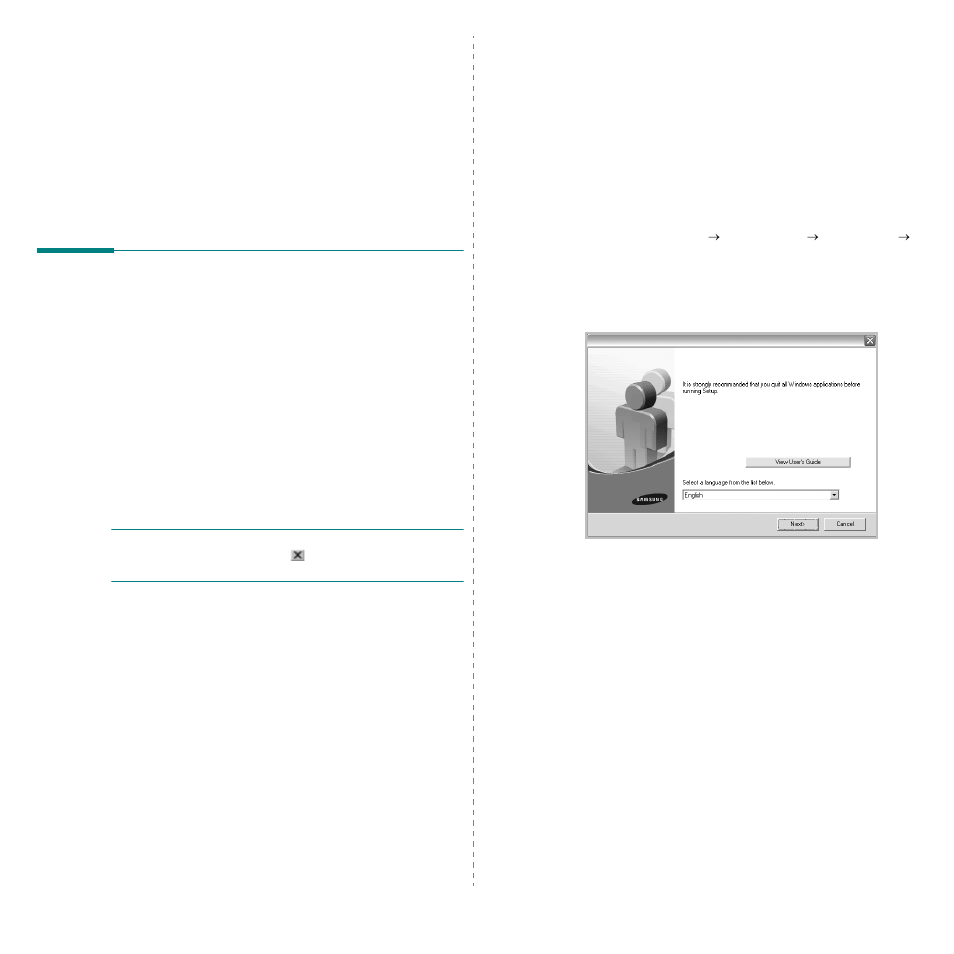 Installing printer software in windows, Installing printer software, Chapter 1 | Samsung ML-1640 Series User Manual | Page 56 / 83