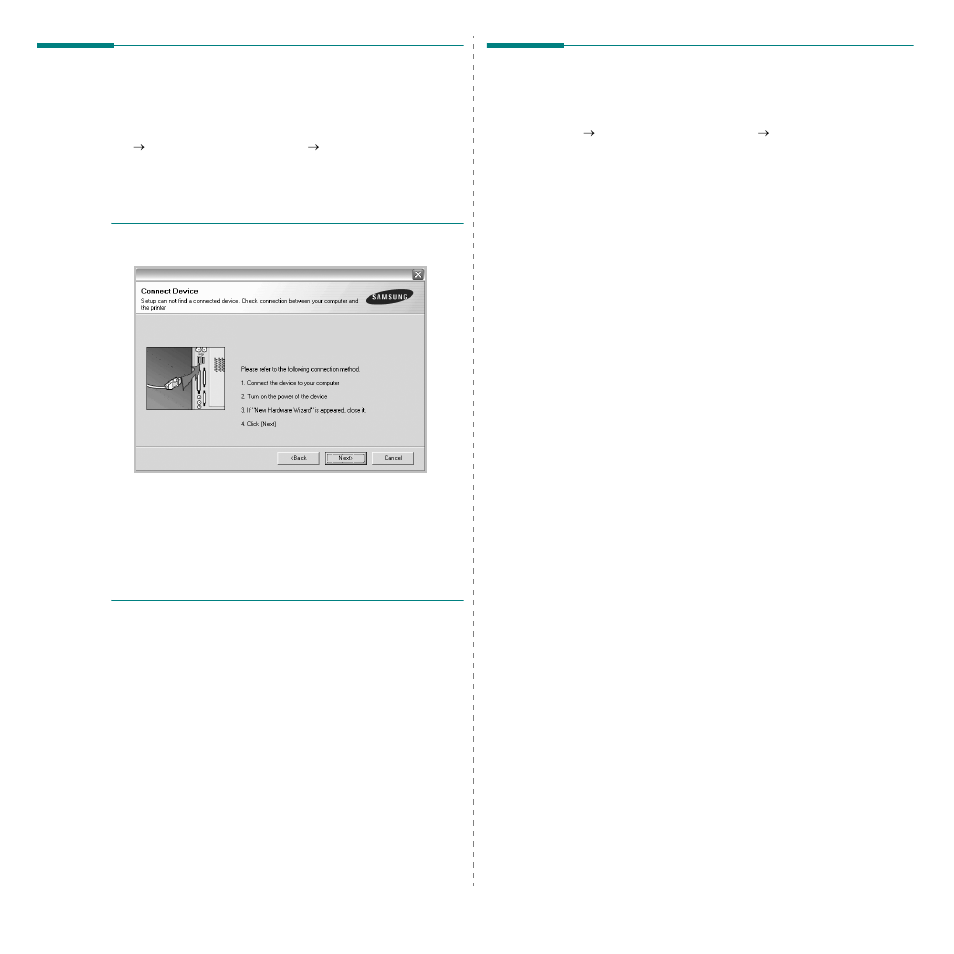 Reinstalling printer software, Removing printer software | Samsung ML-1640 Series User Manual | Page 58 / 83