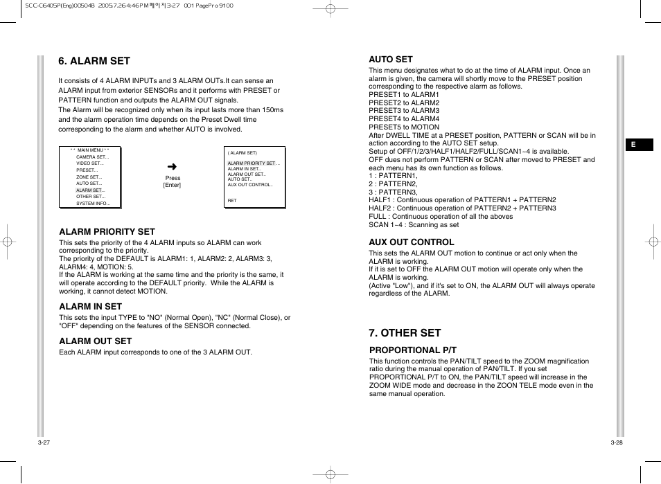 Other set, Alarm set | Samsung AB68-00504B User Manual | Page 27 / 31