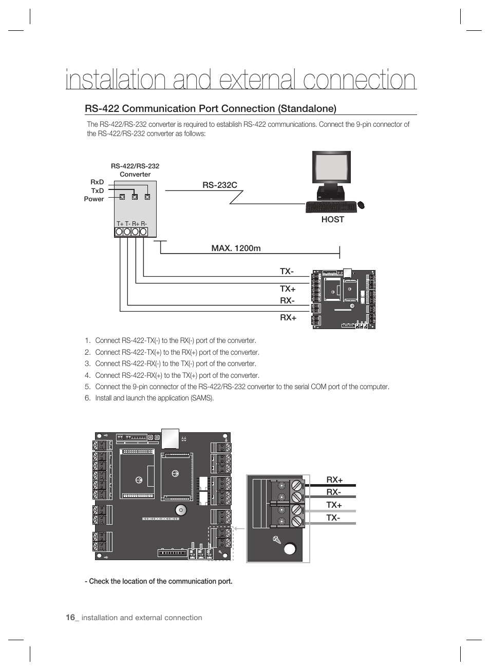 Installation and external connection | Samsung SSA-P102T User Manual | Page 16 / 24