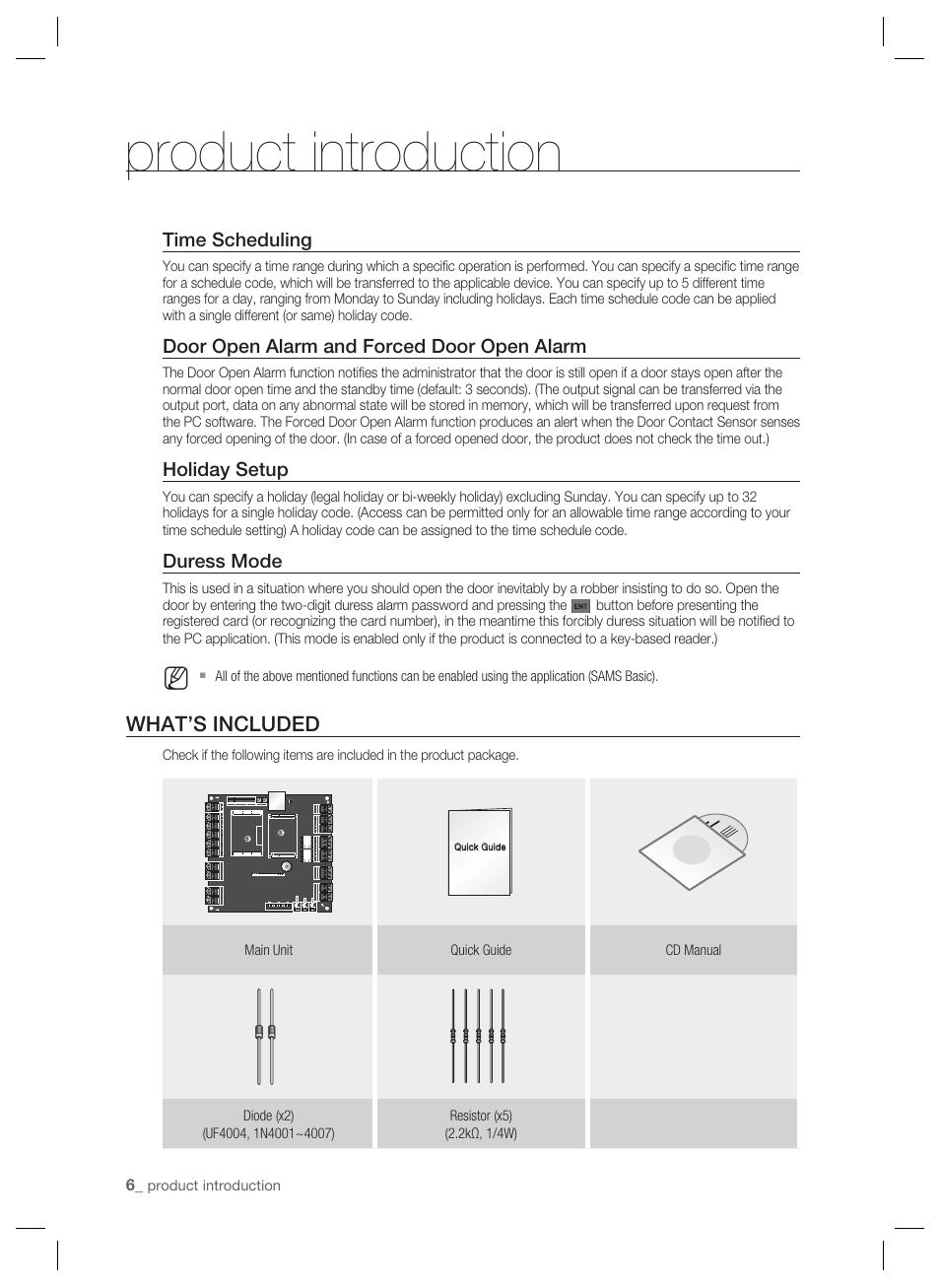 Product introduction, What’s included | Samsung SSA-P102T User Manual | Page 6 / 24