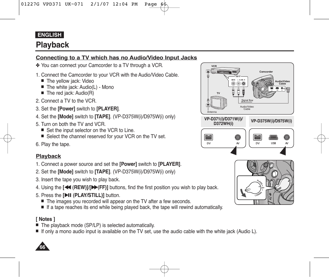 Playback | Samsung D372WH(i) User Manual | Page 66 / 114