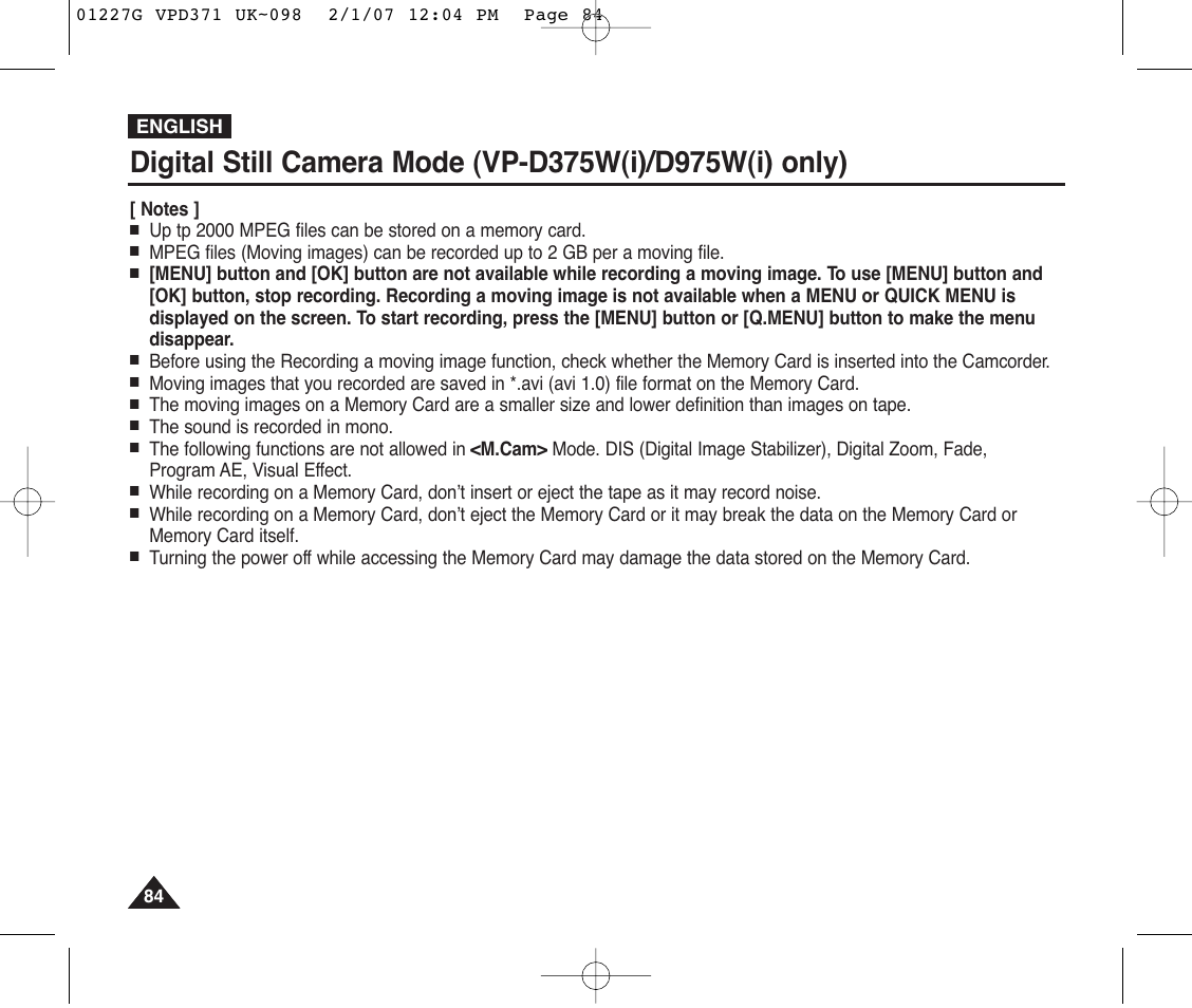 Samsung D372WH(i) User Manual | Page 84 / 114