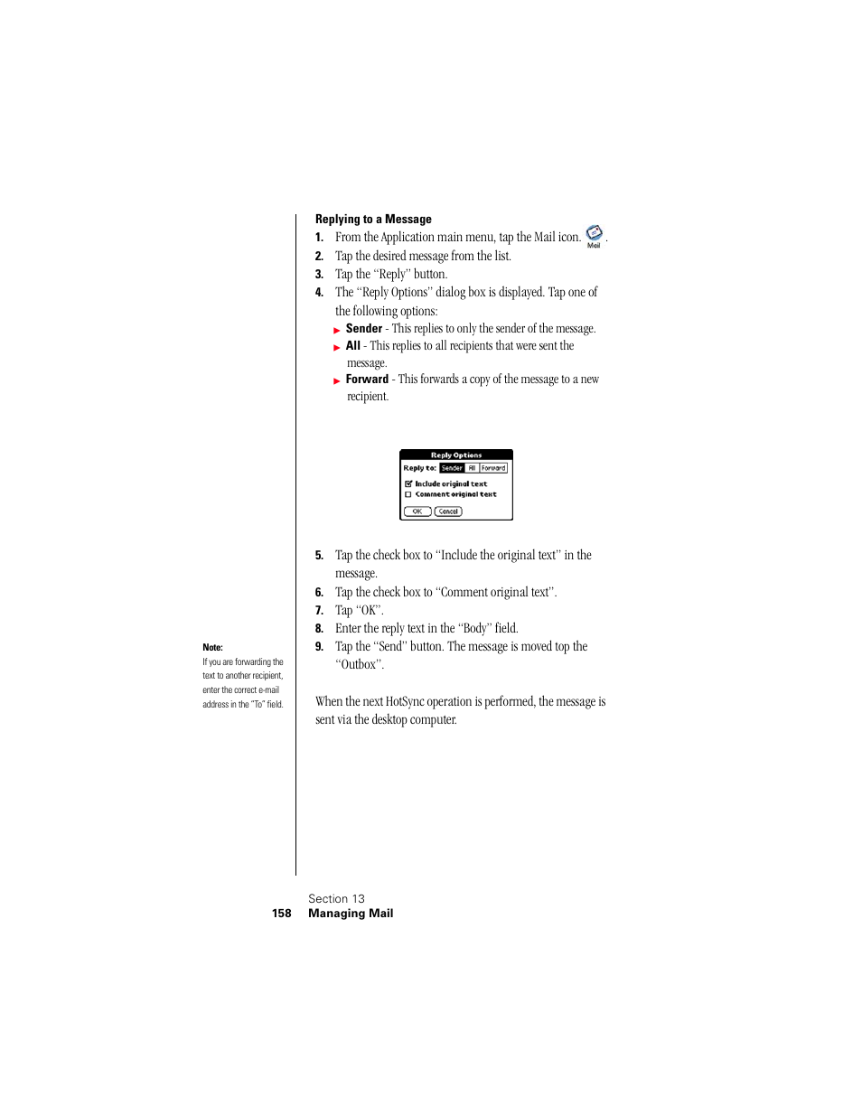 Replying to a message | Samsung 010505D5 User Manual | Page 159 / 307