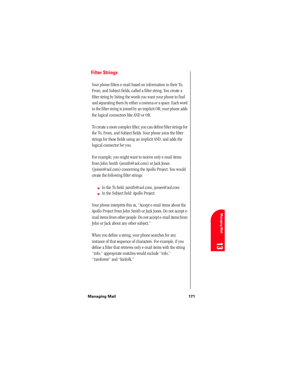 Filter strings | Samsung 010505D5 User Manual | Page 172 / 307
