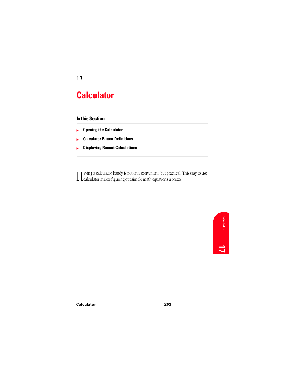 Calculator, 17 ca 17 | Samsung 010505D5 User Manual | Page 204 / 307
