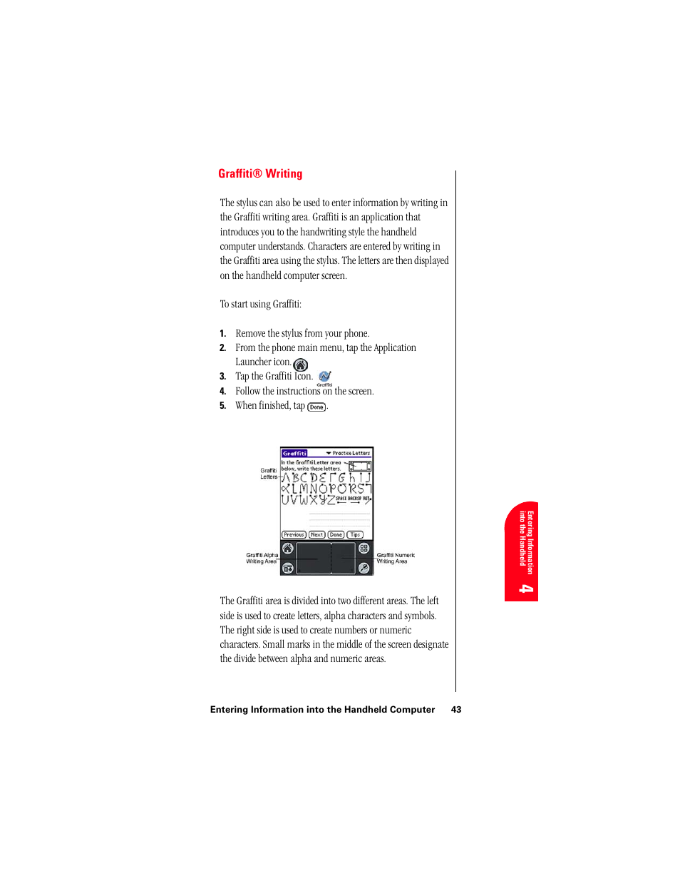 Graffiti® writing, 4en 4 | Samsung 010505D5 User Manual | Page 46 / 307