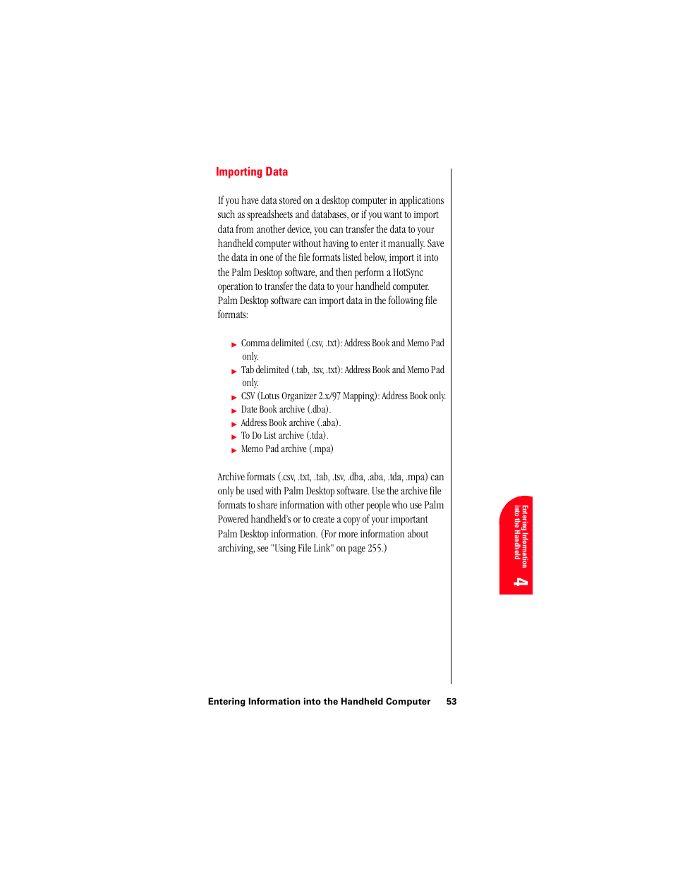 Importing data, En 4 | Samsung 010505D5 User Manual | Page 56 / 307