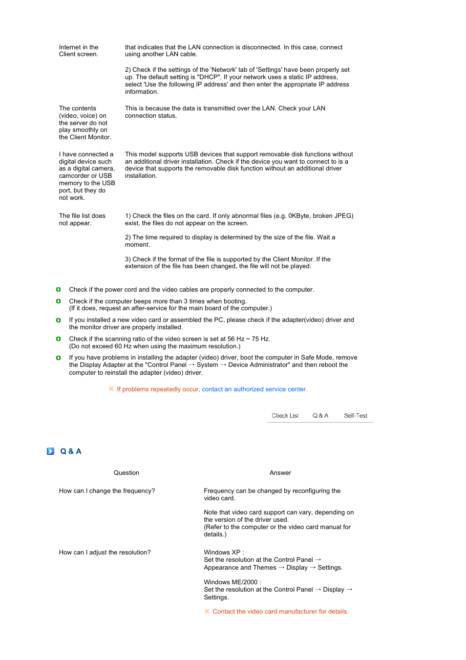 Q & a | Samsung 220TN User Manual | Page 84 / 94