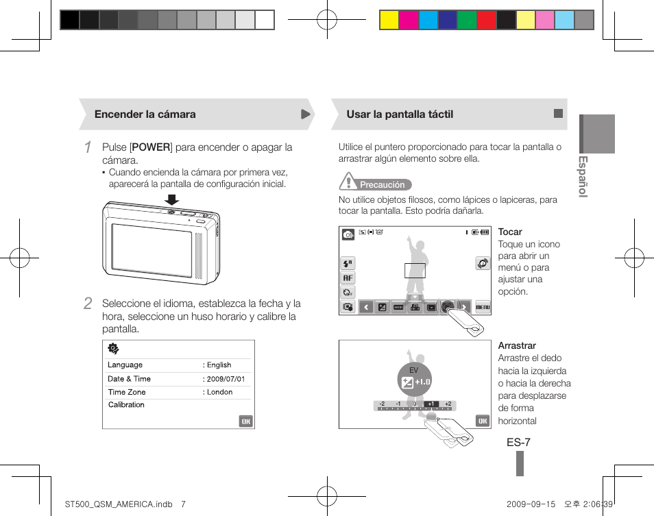 Español | Samsung ST500 User Manual | Page 17 / 32
