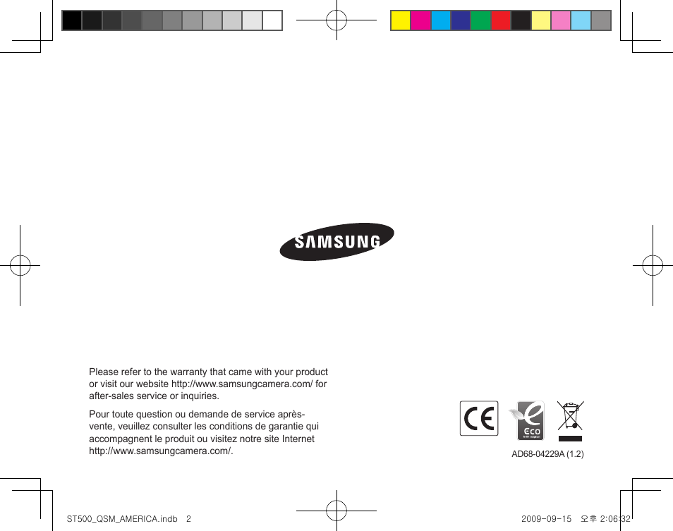 Samsung ST500 User Manual | Page 32 / 32