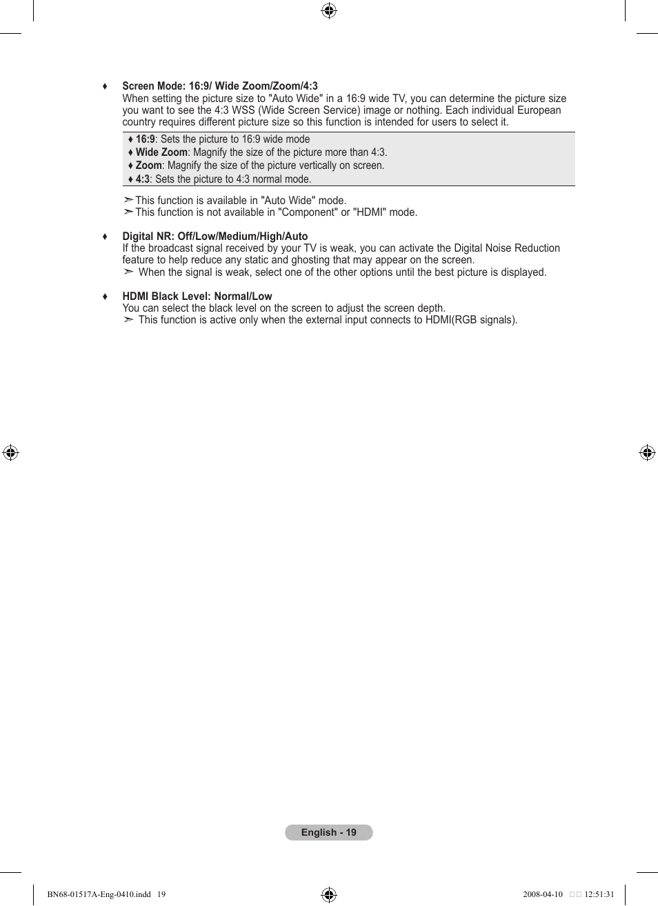 Samsung LEA LEA BN68-01517A-00 User Manual | Page 21 / 51