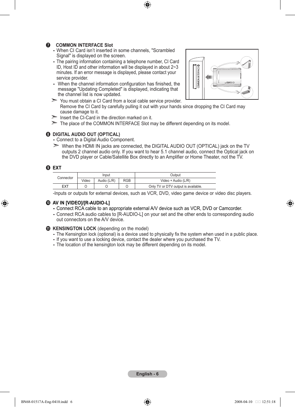 Samsung LEA LEA BN68-01517A-00 User Manual | Page 8 / 51