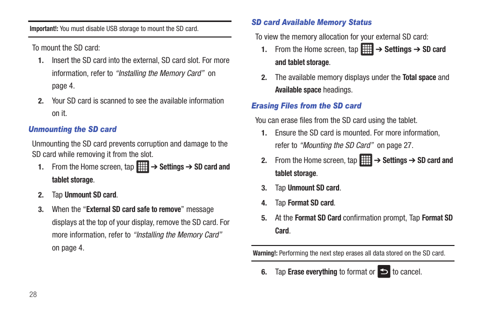 Samsung Galaxy Tab A3LSGHI987 User Manual | Page 32 / 146