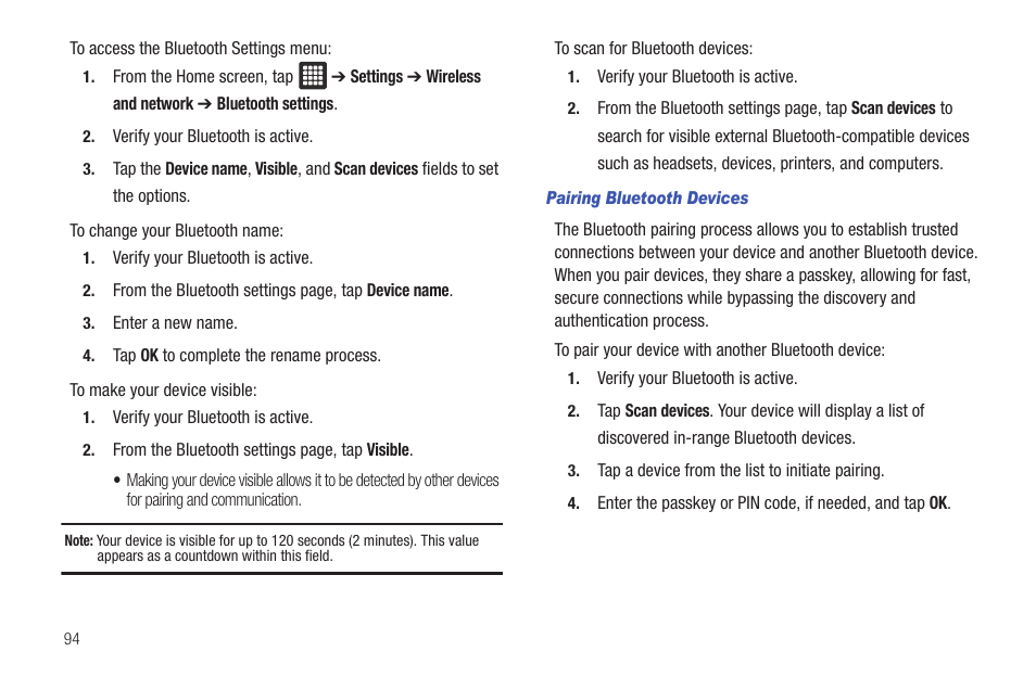 Samsung Galaxy Tab A3LSGHI987 User Manual | Page 98 / 146