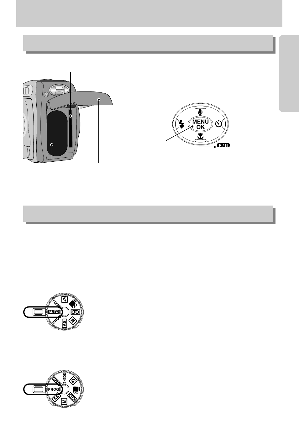 Identification of features, Side/ 5-function button mode dial | Samsung Digimax A7 User Manual | Page 11 / 136