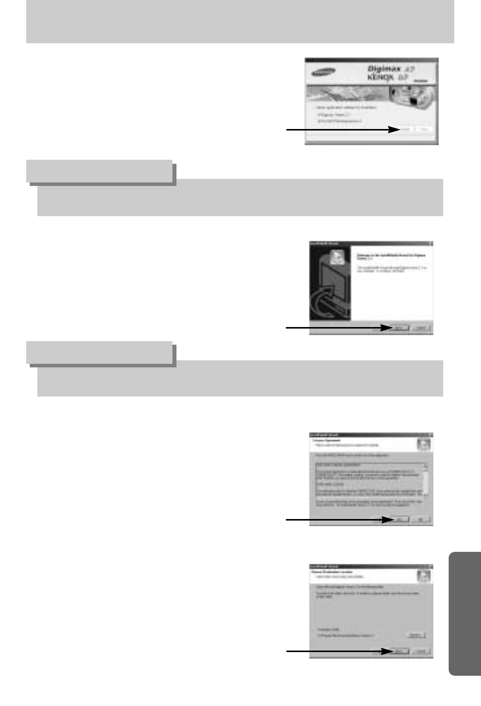 Setting up the application software, Information | Samsung Digimax A7 User Manual | Page 117 / 136