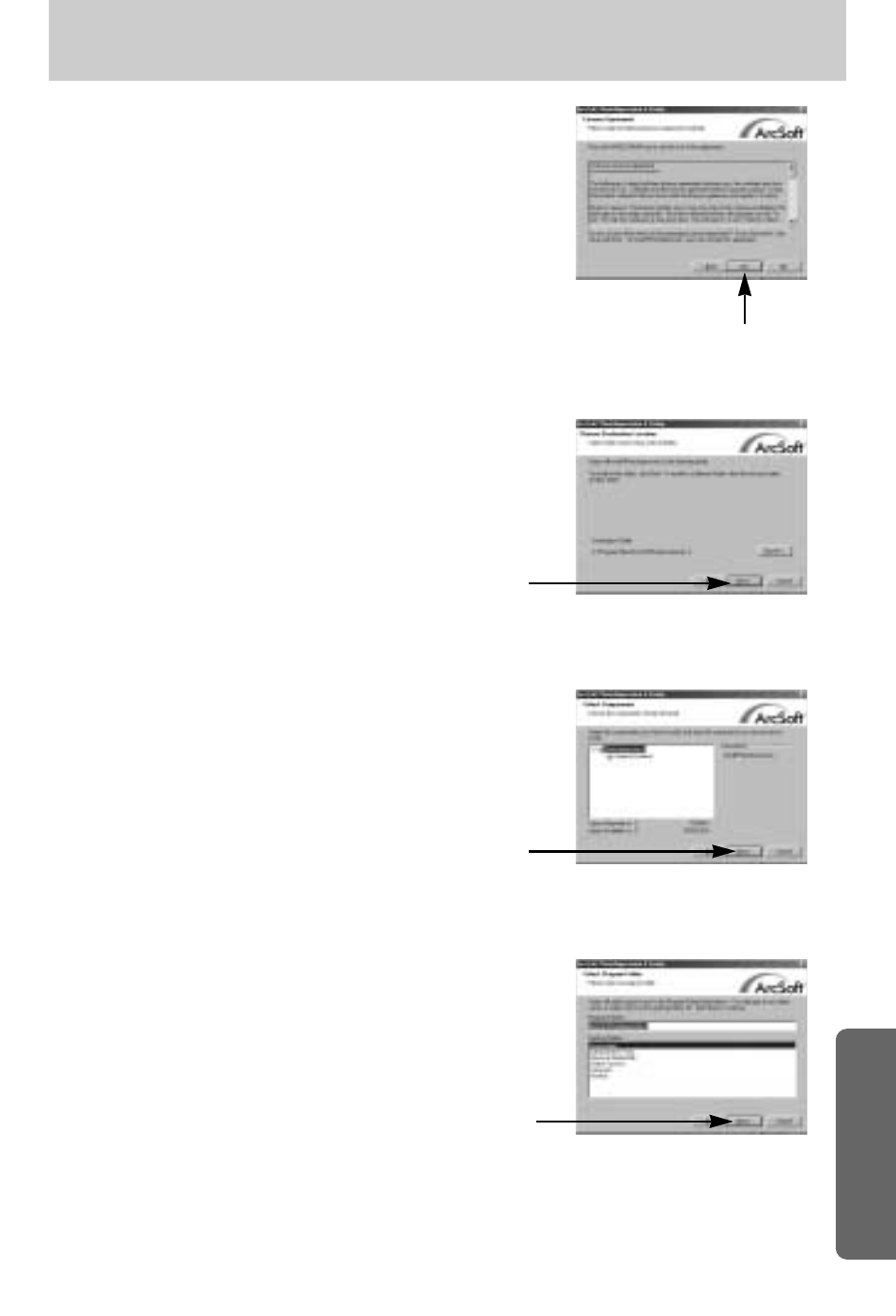 Setting up the application software | Samsung Digimax A7 User Manual | Page 119 / 136