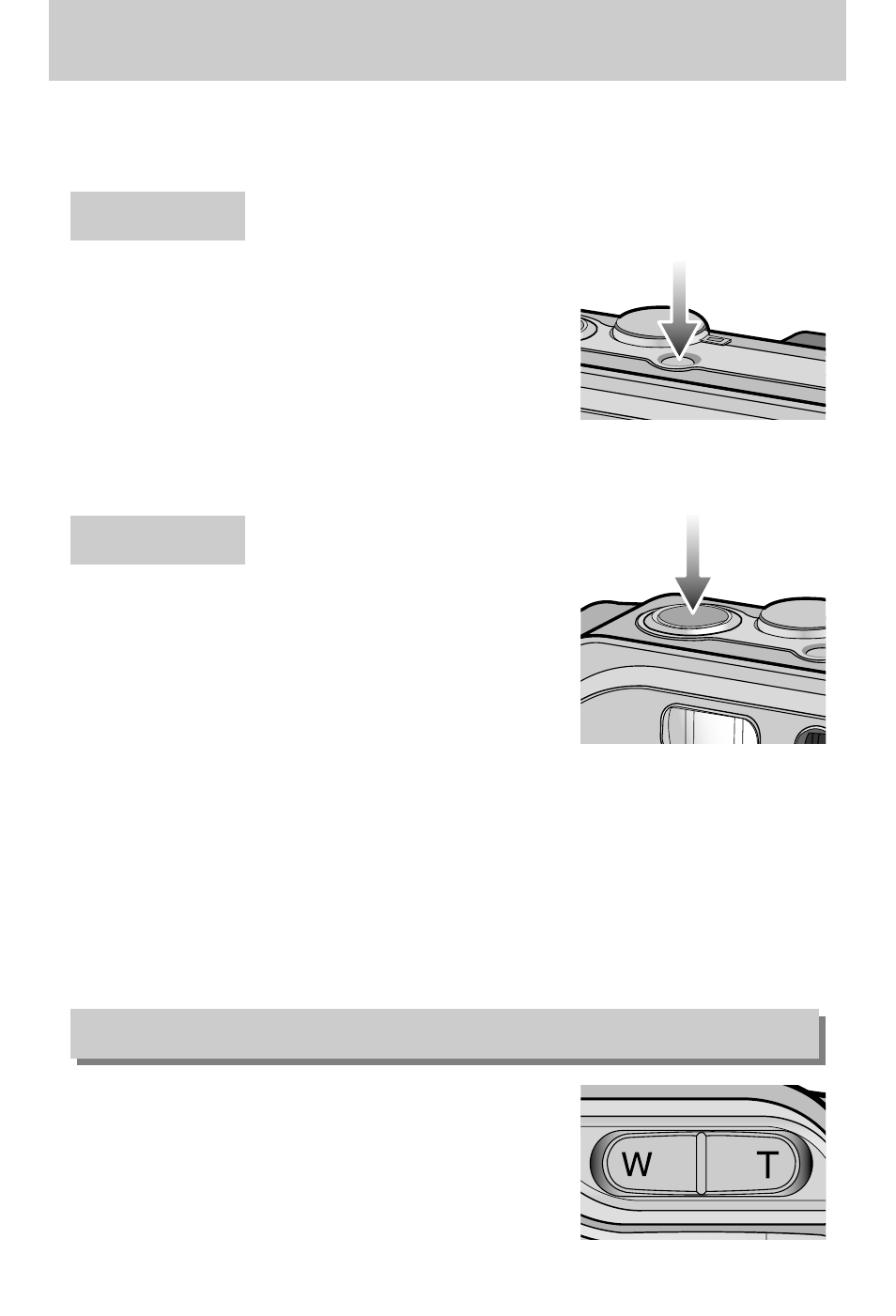 Using the camera buttons to adjust the camera, Zoom w/t button | Samsung Digimax A7 User Manual | Page 26 / 136