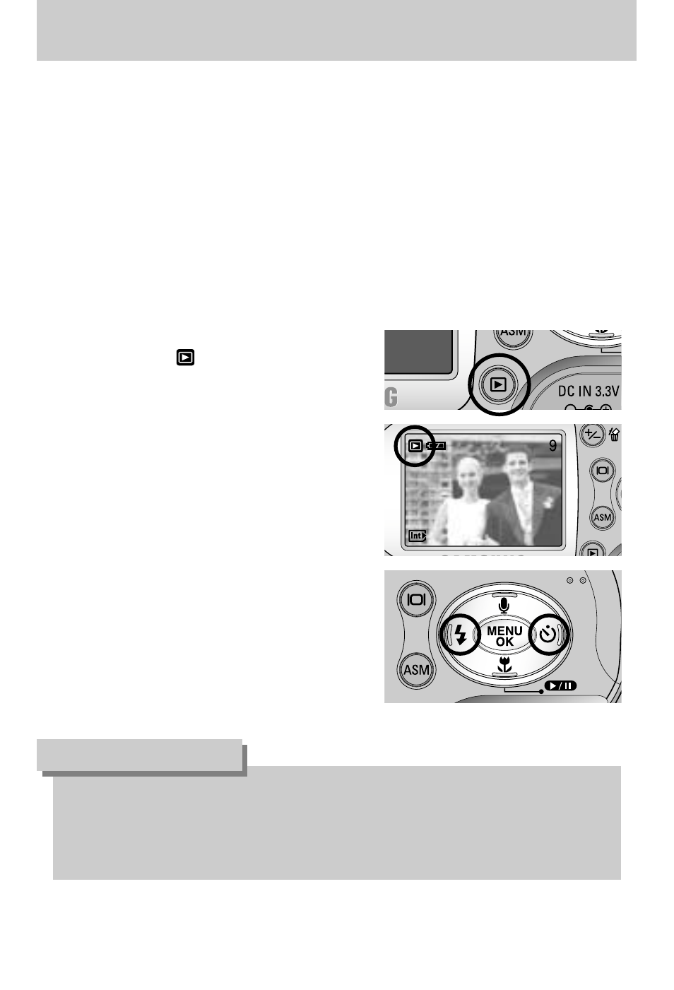 Starting play mode, Information | Samsung Digimax A7 User Manual | Page 50 / 136