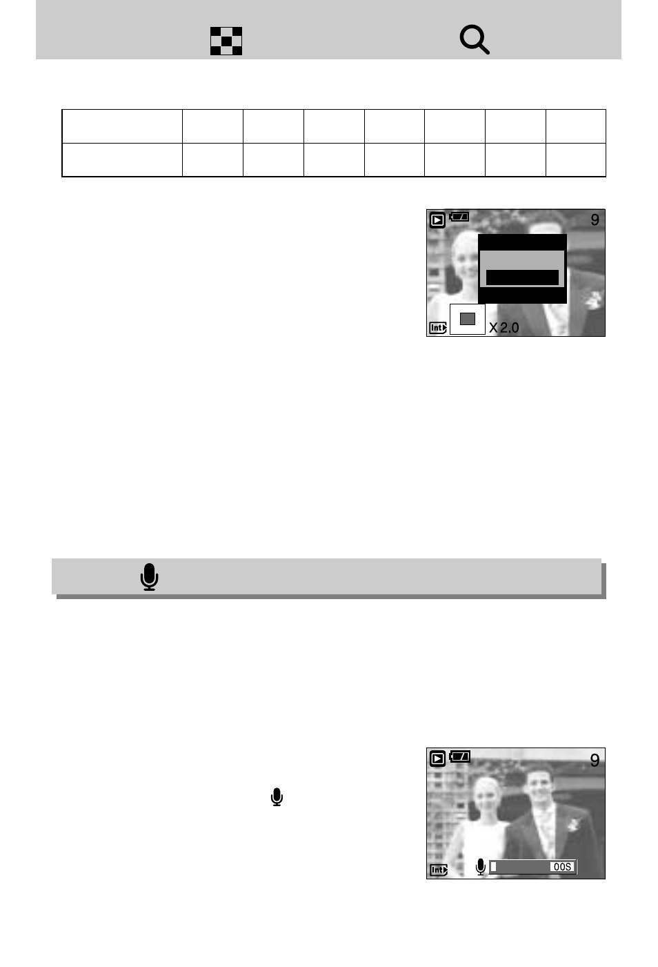 Thumbnail( ) /enlargement( ) button | Samsung Digimax A7 User Manual | Page 54 / 136